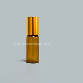 Glass roll-on perfume bottle with screw cap and metal ball for hot stamping glass roll on bottle for fragrance oil