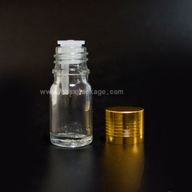 5ml frosted glass roll-on bottles with plastic ball ah Lumi Newman silver ring cap