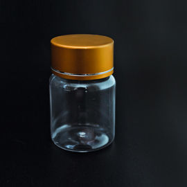 30g transparent plastic PS health care products squeeze bottle for capsule