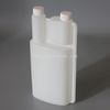 hot selling HDPE quantitative double neck measuring bottle with dosing for chemical