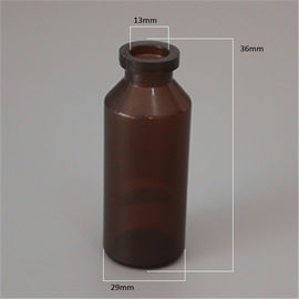 wholesale amber color best selling Hebei Shengxiang PE plastic medicine bottle with rubber stopper for vaccine injection