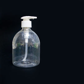 500mL Round Transparent Hand Sanitizer Plastic Shampoo Bottle with Pump