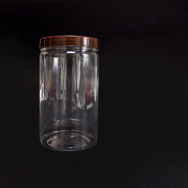 wholesale Security Sealing Refillable 1L Wide Mouth Food Grade Cylinder Plastic Candy bottle