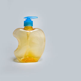 different colors Apple shape 500ml clear PET plastic washing-up liquid bottle with pump dispenser from Hebei Shengxiang