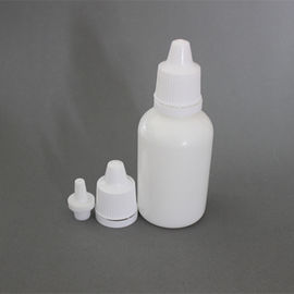 medical material squeezable plastic eye dropper bottle wholesale PE droppe rbottle with orange childproof cap