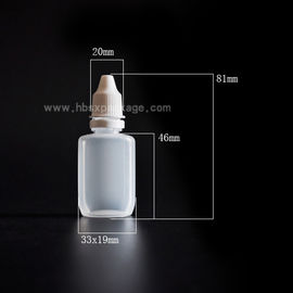 HDPE material plastic eye dropper bottles with rotate the cover