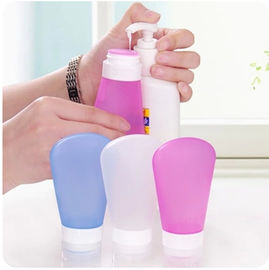 Wholesale colorful mini bpa free silicone triangle shape perfume bottle