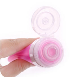 Wholesale colorful mini bpa free silicone triangle shape perfume bottle