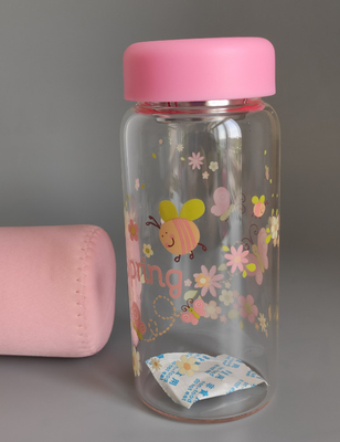350/450ml glass water bottle/Vaso de agua/Vasos de agua para estudiantes/Vidrio/Taza de té/Vaso de agua portátil