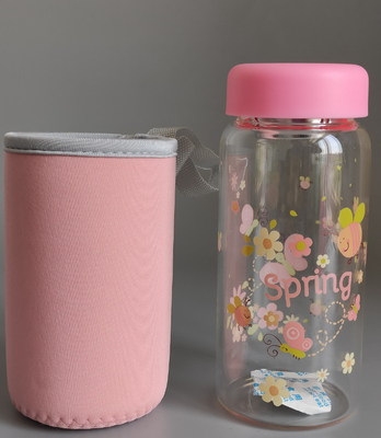 350/450ml glass water bottle/Vaso de agua/Vasos de agua para estudiantes/Vidrio/Taza de té/Vaso de agua portátil