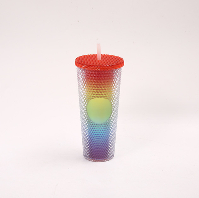 ins hot sale 750ml new design water bottle/drinking bottle/colorful bottle/STRAW CUP/Diamond water Cup/factory wholesale