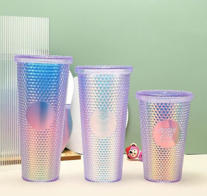 ins hot sale 750ml new design water bottle/drinking bottle/colorful bottle/STRAW CUP/Diamond water Cup/factory wholesale