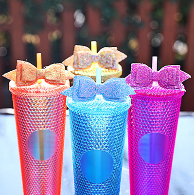 ins hot sale 750ml new design water bottle/drinking bottle/colorful bottle/STRAW CUP/Diamond water Cup/factory wholesale
