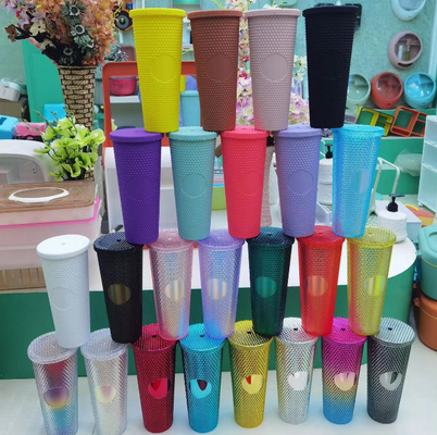ins hot sale 750ml new design water bottle/drinking bottle/colorful bottle/STRAW CUP/Diamond water Cup/factory wholesale