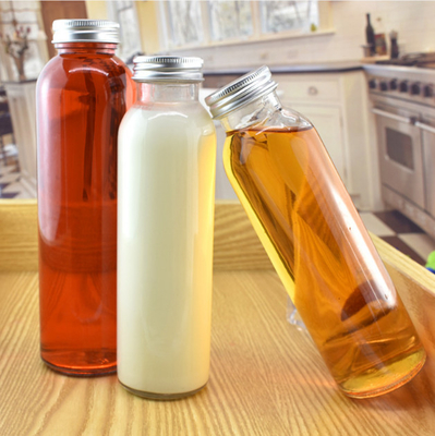 factory wholesale 350ml/500ml Juice bottle/beverage bottle/glass bottle/milk bottle/Customizable logo/
