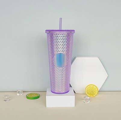 ins hot sale 750ml new design water bottle/drinking bottle/colorful bottle/STRAW CUP/Diamond water Cup/factory wholesale