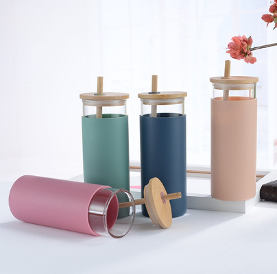 ins style 500ml glass water bottle/Vaso de agua/Vasos de agua para estudiantes/Vidrio/Taza de té/Vaso de agua portátil