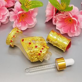 Hot sell 10ml copper/gold glass eaaential oil bottle ,high-end,atmosphere and grade