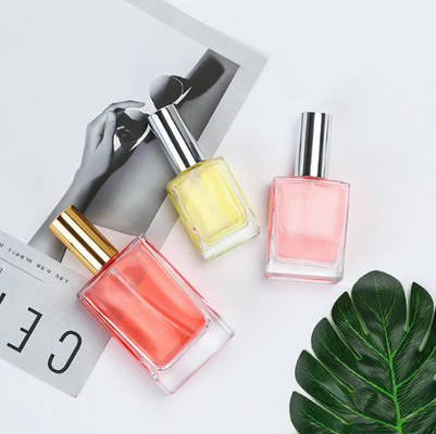 Clear Floral Empty Glass Perfume Bottles Top Notes of Rose Jasmine Sample Provided