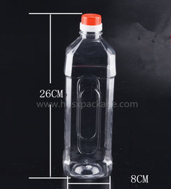 PET 1000ml empty mineral water bottles with screw caps for drinking supply samples