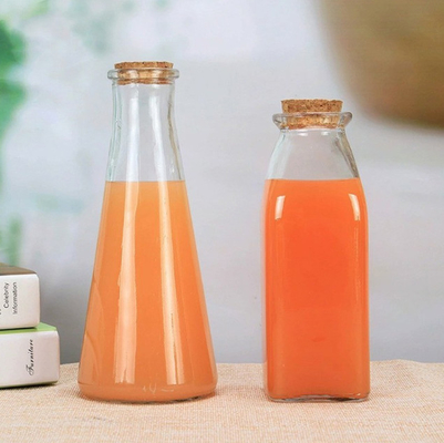 factory wholesale 350ml/500ml Juice bottle/beverage bottle/glass bottle/milk bottle/Customizable logo/