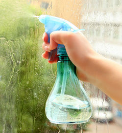New design 250ml clear bulb shape spray bottle with A shape trigger for Christmas