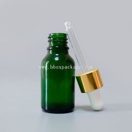 20mL blue essential oil glass bottle with child proof dropper plastic rubber cap