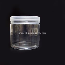 250ml/500ml/550ml/600ml/750ml/1000ml Clear Round Plastic PET Gift Jar and can