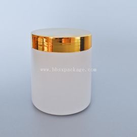 250ml HDPE transparent powder bottle for sell with aluminum caps custom colors