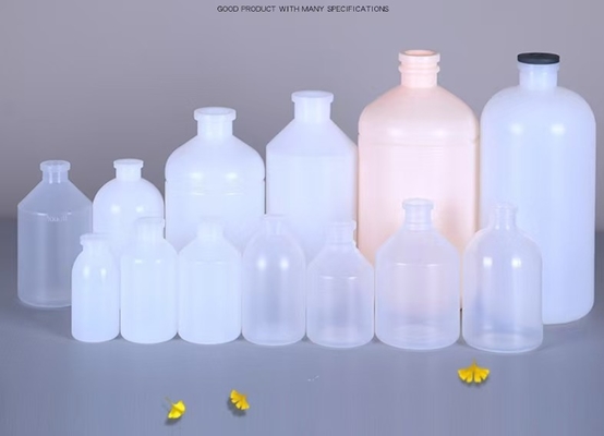 Clear Round Vaccine Bottle with Leakproof Design and Graduated Markings for Labeling