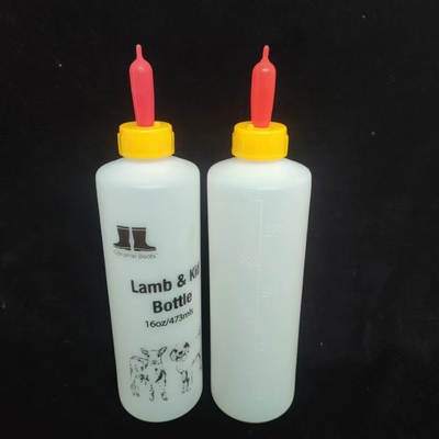 Eco Friendly Animal Bottle Cylindrical Plastic Pet Container Screw Cap BPA Free / Easy to Clean