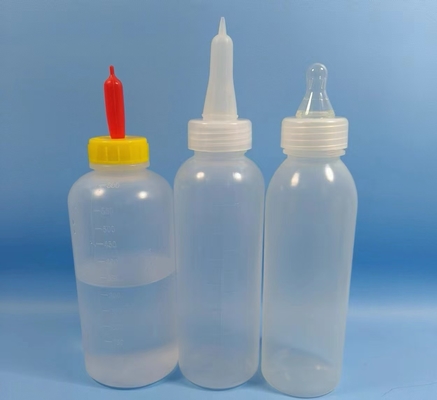 Eco Friendly Animal Bottle Cylindrical Plastic Pet Container Screw Cap BPA Free / Easy to Clean