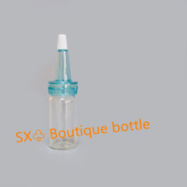 Round PE/PET Vaccine Bottle with Screw Cap Closure EO Sterilized White/Transparent/Amber Cap Color