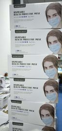 2020 Non-woven disposable masks limited release Three layers Safe and quick 50 one box blue