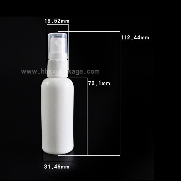 2016 the new PET and HDPE white 50ml  leak-proof  semi-transparent spray bottle