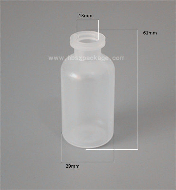 Plastic HDPE sterile antibiotics vials injection vials vaccine bottle with rubber stopper and flip off