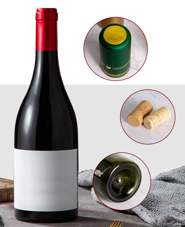 750ml red wine bottle/wine bottle/glass bottle/hot sale/support customization/empty glass bottle