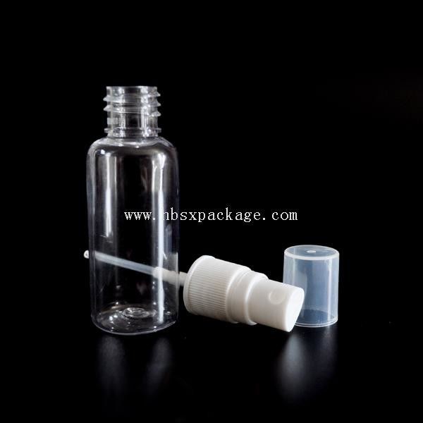 In stock! Hot sell PET 10-250ml empty transparent plastic spray bottle supply free sample