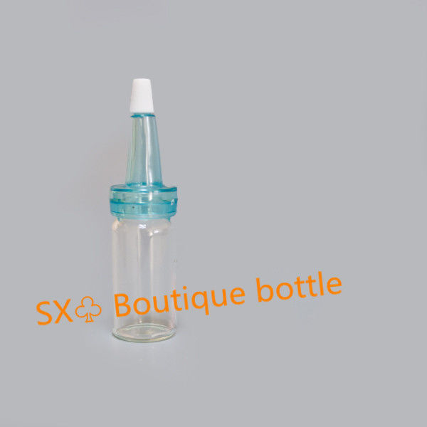 Round PE/PET Vaccine Bottle with Screw Cap Closure EO Sterilized White/Transparent/Amber Cap Color